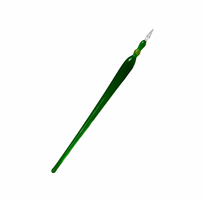 No Solo Vetro round glass dipping pens shown, featuring clear glass with smooth, rounded tips for detailed glass painting.