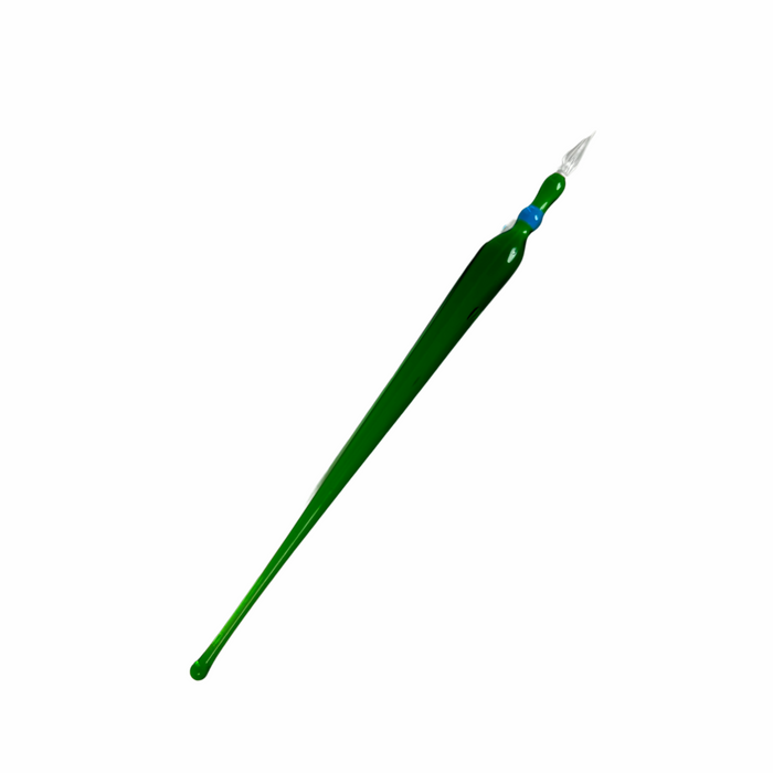 No Solo Vetro glass dipping pens with round tips, clear and sleek design for artistic writing and glass painting.