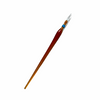 No Solo Vetro glass dipping pen with round tip, showcasing a sleek, transparent design perfect for artistic writing and drawing.
