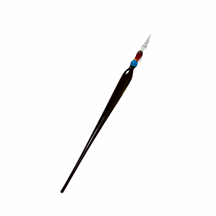 No Solo Vetro glass dipping pens with round glass tips for detailed ink work, shown in a close-up image.