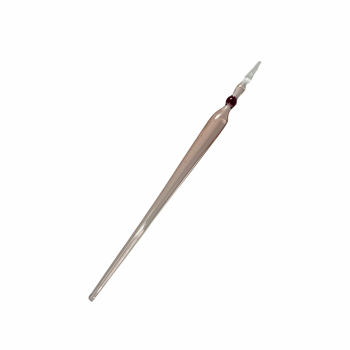 No Solo Vetro glass dipping pens with round tips, showcasing clear, smooth glass writing instruments for artistic calligraphy.