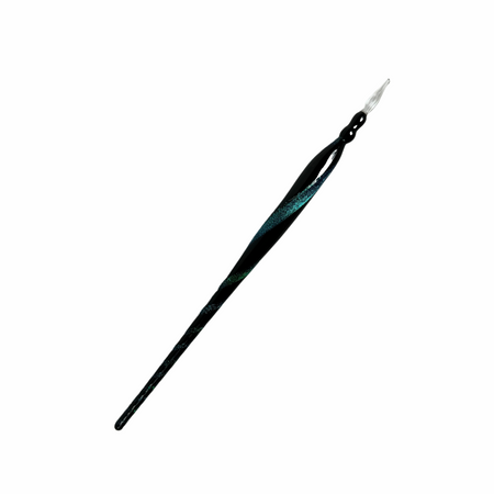 No Solo Vetro glass dipping pen with a colorful dicroic glass tip, showcasing vibrant, artistic glass art design.