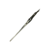 Bortoletti glass dipping pen in white, elegant writing instrument with a smooth glass body and metal tip for calligraphy or ink work.