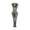 Le Potier D'Étain Goddess wax seal handle with intricate goddess design, made of metal for sealing wax applications.