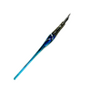 Bortoletti glass dipping pen with a silver handle and green glass barrel, showcasing a sleek, artistic writing instrument.