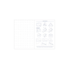 Large navy Grid & Guides journal by Princeton Architectural Press, featuring a grid and guide layout on the cover.