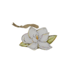 Home Malone Christmas ornament featuring a magnolia flower design, perfect for holiday decorating.