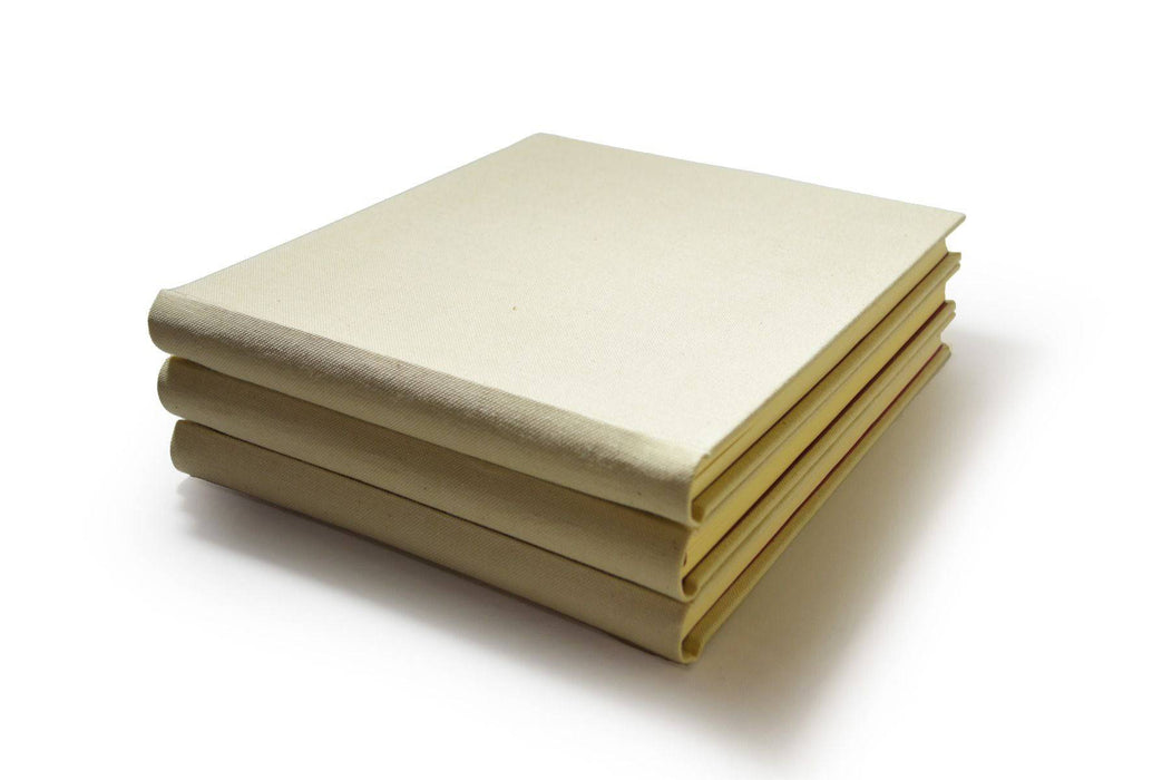 Large handcrafted Off-White Linen Guest Book by Il Cartiglio, featuring elegant writing pages for special occasions.