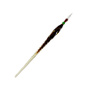 No Solo Vetro twisted glass dipping pen with a clear, textured design for artistic writing and glasswork.