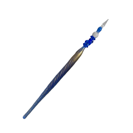 No Solo Vetro glass dipping pen from Museo with a clear glass body and pointed tip, ideal for artistic writing and drawing.