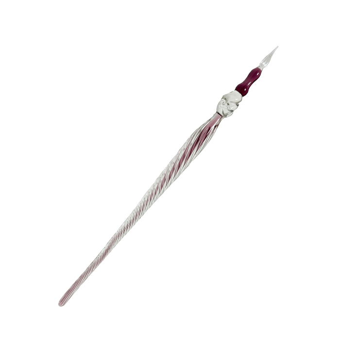 No Solo Vetro glass dipping pen with a sleek, clear design, ideal for artistic writing and glass art projects.