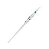 No Solo Vetro glass dipping pen with twisted design, showcasing its clear, handcrafted glass craftsmanship.