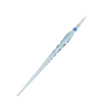 No Solo Vetro twisted glass dipping pen with clear, handcrafted design and intricate swirling patterns.