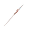 No Solo Vetro twisted glass dipping pen with a clear, textured design, ideal for artistic writing and calligraphy.