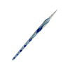 No Solo Vetro glass dipping pen with ribbon design, featuring a colorful, handcrafted glass body for artistic calligraphy and painting.