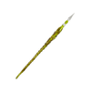No Solo Vetro twisted glass dipping pen with a clear, spiral design for artistic writing and glass art projects.