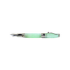 Jean-Pierre Lepine Indigo Classic Murano fountain pen with green tea-colored ink and elegant design, showcasing smooth craftsmanship.