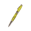Jean-Pierre Lepine Indigo Classic Murano rollerball pen with lemon-colored accents, elegant and stylish writing instrument.