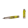 Jean-Pierre Lepine Indigo Classic Murano rollerball pen with lemon-colored accents and a sleek design.
