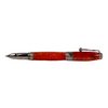 Jean-Pierre Lepine Indigo Classic Murano rollerball pen with orange accents, featuring a sleek design and detailed craftsmanship.