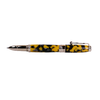 Jean-Pierre Lepine Indigo Classic Murano rollerball pen with yellow and black design, showcasing the elegant writing instrument.
