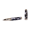 Jean-Pierre Lepine Indigo Classic Murano rollerball pen with black and white design, elegant writing instrument on a white background