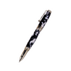 Jean-Pierre Lepine Indigo Classic Murano rollerball pen with black and white design, elegant writing instrument with a sleek finish.