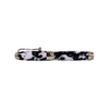 Jean-Pierre Lepine Indigo Classic Murano rollerball pen with black and white marble design on a sleek writing instrument.