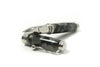 Jean-Pierre Lepine Indigo Classic Murano rollerball pen with black tortoise-patterned resin body and silver accents.