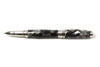 Jean-Pierre Lepine Indigo Classic Murano rollerball pen with black tortoise-patterned resin body and gold accents.