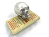 Jac Zagoory Laugh Out Loud Skull pen holder, ceramic pen rest with humorous skull design, perfect for desk organization.