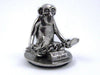 Jac Zagoory Write No Evil chained monkey hands mini pen holder with unique hand-shaped design for desk organization