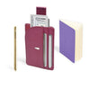Teal Jac Zagoory Inscribe Wallet with sleek leather design and multiple card slots, showcasing elegant craftsmanship and compact size.