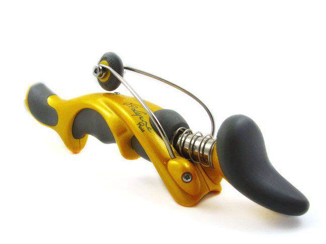 Yellow Jean-Pierre Lepine Free Ride ballpoint pen with sleek design, featuring a smooth ink flow and stylish appearance.