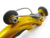 Yellow Jean-Pierre Lepine Free Ride ballpoint pen with sleek design and gold accents, showcasing its elegant craftsmanship.