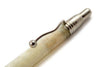 Jean-Pierre Lepine Indigo Classic Murano ballpoint pen with champagne-colored barrel and gold accents, stylish writing instrument.