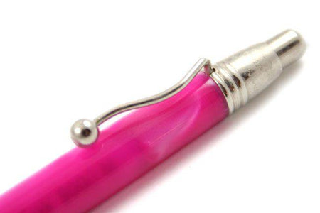 Jean-Pierre Lepine Indigo Classic Murano pink ballpoint pen with sleek design and smooth writing tip.