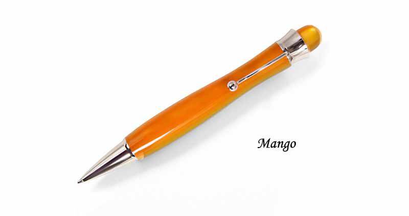 Jean-Pierre Lepine San Marco Mango ballpoint pen with sleek design and gold accents, positioned on a white background.