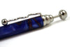 Blue Jean-Pierre Lepine Zig Zag ballpoint pen with red filet design, featuring a sleek, modern look and comfortable grip.