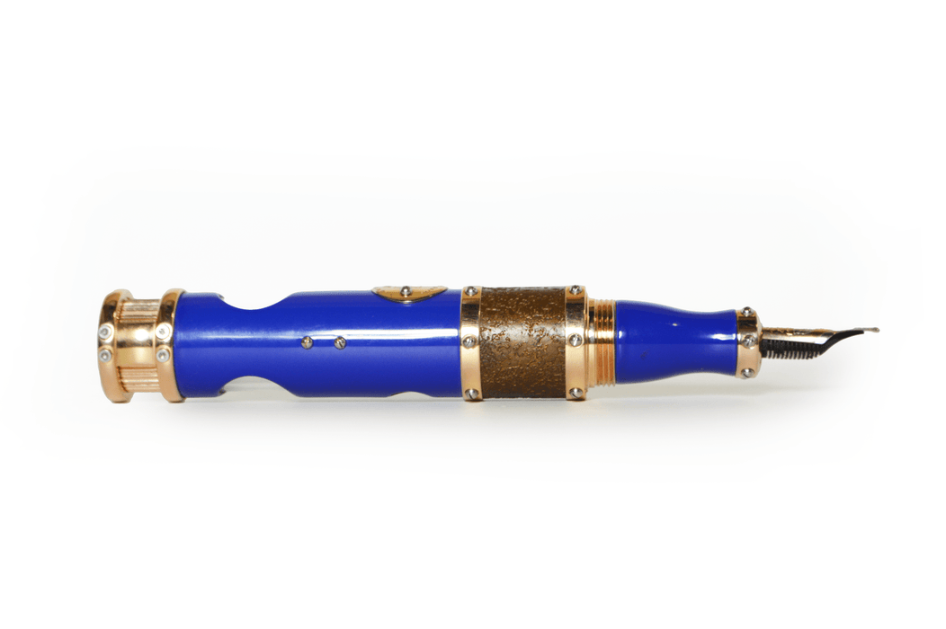 Jean-Pierre Lepine Titanic DNA limited edition fountain pen with blue lacquer finish and 100th anniversary engraving.