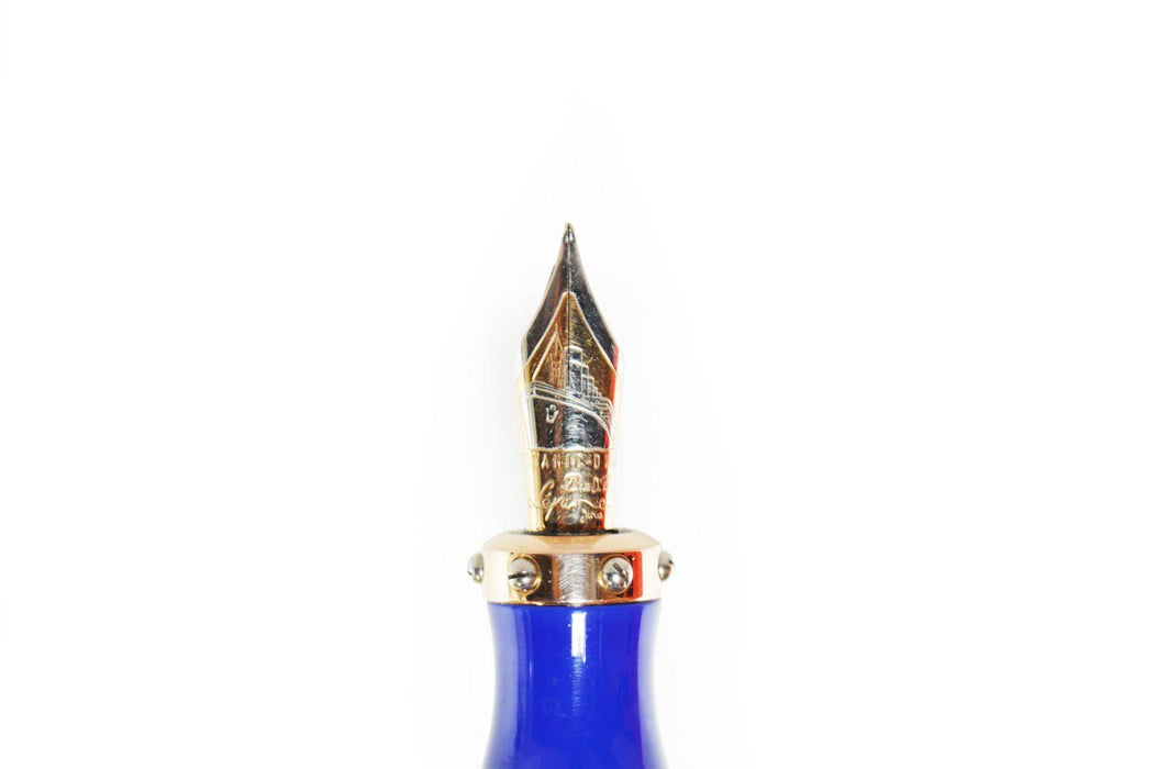 Jean-Pierre Lepine Titanic DNA limited edition fountain pen with blue lacquer finish, celebrating the 100th anniversary.