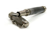 Jean-Pierre Lepine Indigo Classic Murano fountain pen with grey finish, fine nib, showcasing elegant design and craftsmanship.