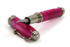 Jean-Pierre Lepine Indigo Classic Murano fountain pen with pink accents, showcasing a sleek and elegant design.