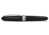 Jean-Pierre Lepine Winston fountain pen in black with matte chrome accessory, showcasing a sleek, elegant writing instrument.