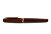Jean-Pierre Lepine Yuzu fountain pen with cocobolo wood body and fine nib, showcasing elegant craftsmanship and natural wood grain.