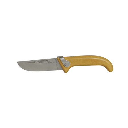 Jean Pierre-Lepine Le Morezien box wood club knife with a polished steel blade and wooden handle.