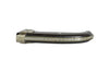 Jean Pierre-Lepine Le Morezien Morta Wood Club Knife with polished blade and textured handle, showcasing craftsmanship and natural wood finish.