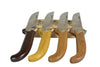 Jean Pierre Lepine Le Morezien knife with an oak handle, showcasing its elegant craftsmanship and polished blade.