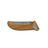 Jean Pierre-Lepine Le Morezien Olivier club knife with stainless steel blade and polished wooden handle, displayed on a neutral background.
