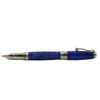 Jean-Pierre Lepine Indigo Classic Murano rollerball pen with blue ink and elegant design, showcasing the pen's body and cap.